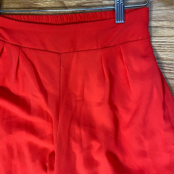 🍬 Red/Salmon Wide Leg Pants - Picture 3 of 4